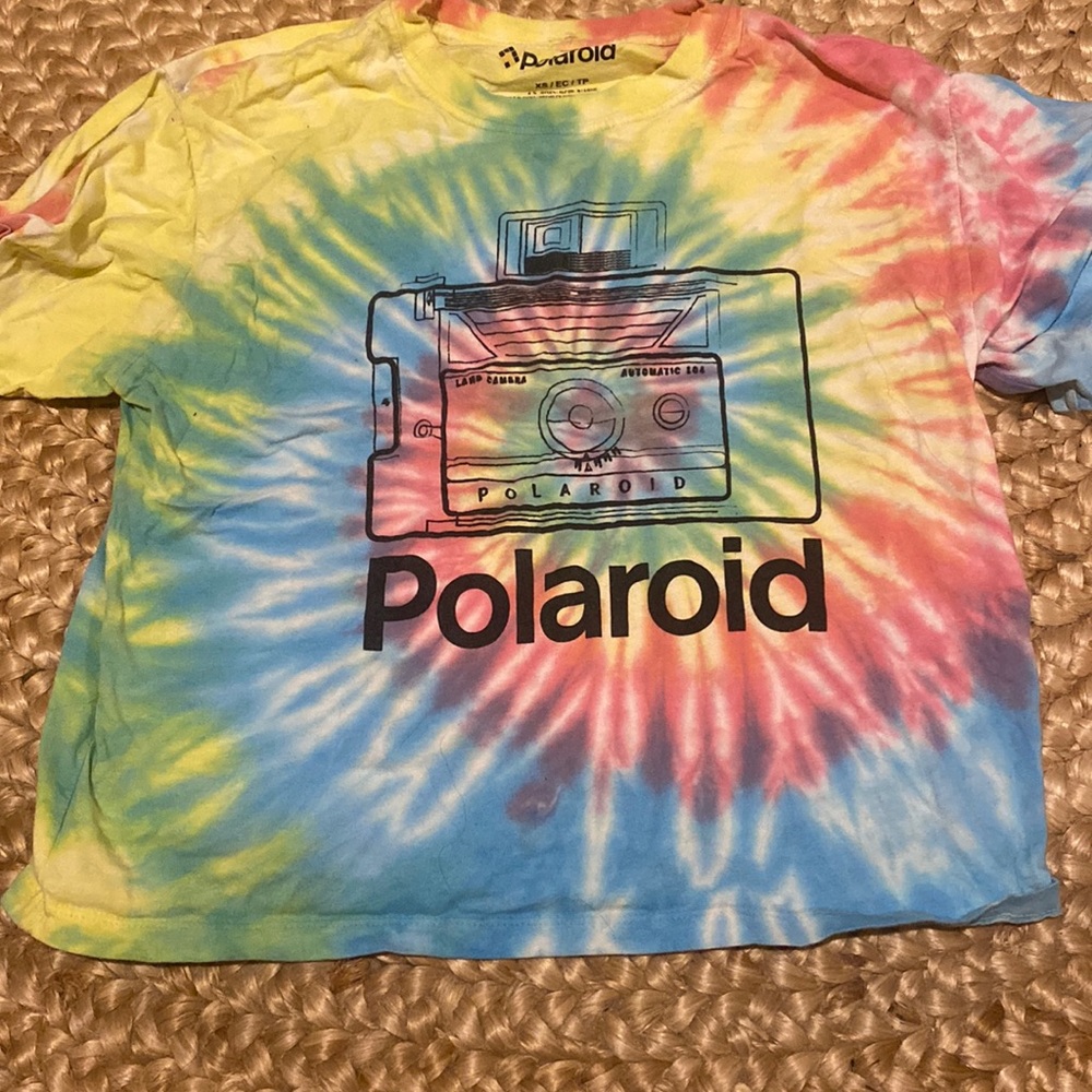 Tie Dye Polaroid T-shirt size XS